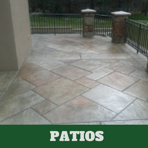 Picture of a stamped patio in Evanston, IL.